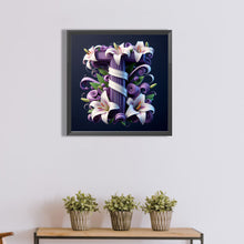 Load image into Gallery viewer, Diamond Painting - Full Round - Lily letter T (40*40CM)