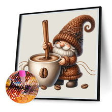Load image into Gallery viewer, Diamond Painting - Full Round - dwarf making coffee (30*30CM)