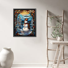 Load image into Gallery viewer, AB Diamond Painting - Full Round - Snowman glass art (40*50CM)