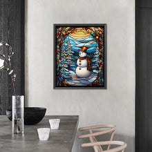Load image into Gallery viewer, AB Diamond Painting - Full Round - Snowman glass art (40*50CM)