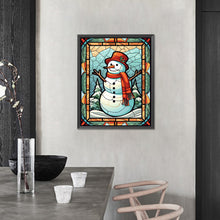 Load image into Gallery viewer, AB Diamond Painting - Full Round - Snowman glass art (40*50CM)