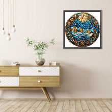 Load image into Gallery viewer, AB Diamond Painting - Full Round - Snow town glass art (40*40CM)