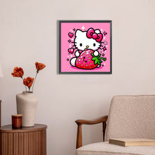 Load image into Gallery viewer, AB Diamond Painting - Full Round - strawberry hello kitty (30*30CM)