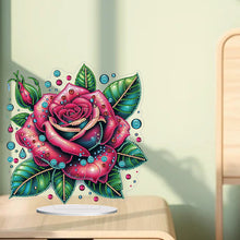 Load image into Gallery viewer, Flower Special Shaped Diamond Painting Tabletop Ornaments Kit Home Table Decor