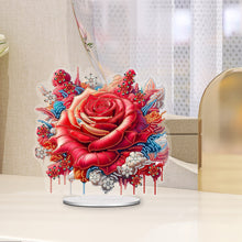 Load image into Gallery viewer, Flower Special Shaped Diamond Painting Tabletop Ornaments Kit Home Table Decor