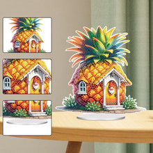 Load image into Gallery viewer, Acrylic Special Shaped Pineapple House Diamond Painting Desktop Ornaments Kit