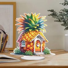 Load image into Gallery viewer, Acrylic Special Shaped Pineapple House Diamond Painting Desktop Ornaments Kit