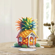 Load image into Gallery viewer, Acrylic Special Shaped Pineapple House Diamond Painting Desktop Ornaments Kit