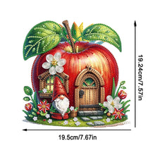 Load image into Gallery viewer, Acrylic Special Shaped Apple House Diamond Painting Desktop Art Ornaments Kit