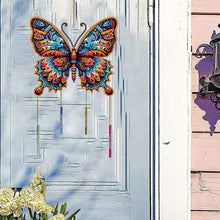 Load image into Gallery viewer, Double Sided Special Shape Butterfly Diamond Art Painting Wind Bell Hanging Sign