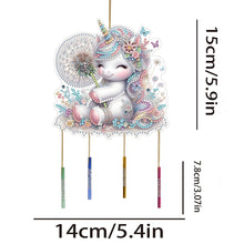 Load image into Gallery viewer, Cartoon Diamond Art Sun Catcher Double Sided DIY Crystal Wind Chimes Pendant Kit