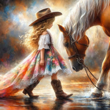 Load image into Gallery viewer, Diamond Painting - Full Round - cowgirl (30*30CM)
