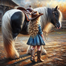Load image into Gallery viewer, Diamond Painting - Full Round - cowgirl (30*30CM)
