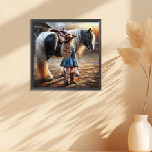 Load image into Gallery viewer, Diamond Painting - Full Round - cowgirl (30*30CM)