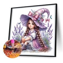 Load image into Gallery viewer, Diamond Painting - Full Round - lavender girl (30*30CM)