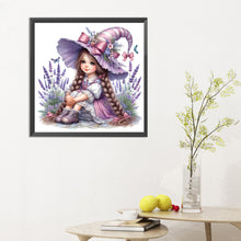 Load image into Gallery viewer, Diamond Painting - Full Round - lavender girl (30*30CM)