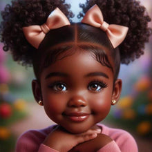 Load image into Gallery viewer, Diamond Painting - Full Round - black girl doll (30*30CM)