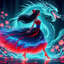 Load image into Gallery viewer, Diamond Painting - Full Round - Dancing Princess Mulan (40*40CM)