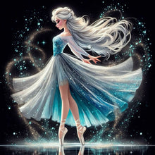 Load image into Gallery viewer, Diamond Painting - Full Round - dancing princess elsa (40*40CM)
