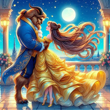 Load image into Gallery viewer, Diamond Painting - Full Round - dancing princess belle and the beast (40*40CM)