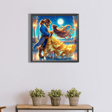 Load image into Gallery viewer, Diamond Painting - Full Round - dancing princess belle and the beast (40*40CM)