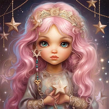 Load image into Gallery viewer, AB Diamond Painting - Full Round - pink hair girl (40*40CM)