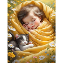 Load image into Gallery viewer, Diamond Painting - Full Square - girl sleeping (30*40CM)