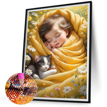 Load image into Gallery viewer, Diamond Painting - Full Square - girl sleeping (30*40CM)