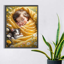 Load image into Gallery viewer, Diamond Painting - Full Square - girl sleeping (30*40CM)