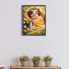 Load image into Gallery viewer, Diamond Painting - Full Square - girl sleeping (30*40CM)