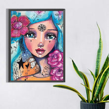 Load image into Gallery viewer, Diamond Painting - Full Square - abstract girl (30*40CM)