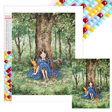 Load image into Gallery viewer, Diamond Painting - Full Square - rest under tree (30*40CM)