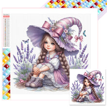 Load image into Gallery viewer, Diamond Painting - Full Square - lavender girl (30x30CM)