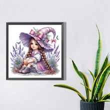 Load image into Gallery viewer, Diamond Painting - Full Square - lavender girl (30x30CM)