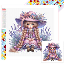 Load image into Gallery viewer, Diamond Painting - Full Square - lavender girl (30x30CM)