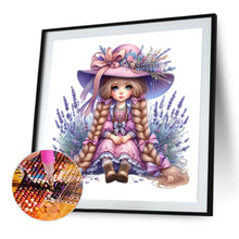 Load image into Gallery viewer, Diamond Painting - Full Square - lavender girl (30x30CM)