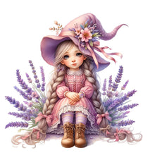 Load image into Gallery viewer, Diamond Painting - Full Square - lavender girl (30x30CM)