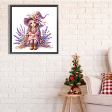 Load image into Gallery viewer, Diamond Painting - Full Square - lavender girl (30x30CM)