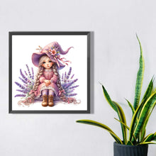 Load image into Gallery viewer, Diamond Painting - Full Square - lavender girl (30x30CM)