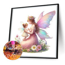 Load image into Gallery viewer, Diamond Painting - Full Round - Pink butterfly mother and daughter (30*30CM)