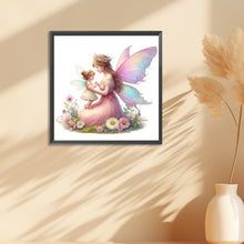 Load image into Gallery viewer, Diamond Painting - Full Round - Pink butterfly mother and daughter (30*30CM)