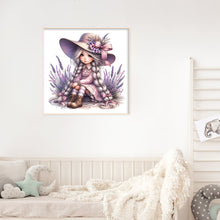 Load image into Gallery viewer, Diamond Painting - Full Round - lavender girl (30*30CM)