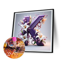 Load image into Gallery viewer, Diamond Painting - Full Round - Lily letter K (40*40CM)