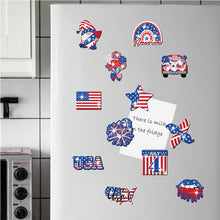Load image into Gallery viewer, 12Pcs American Flag Diamond Painting Refrigerator Magnets Diamond Art Kits