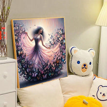Load image into Gallery viewer, Diamond Painting - Full Round - butterfly skirt girl (40*40CM)