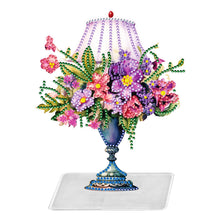 Load image into Gallery viewer, Flower Lamp Special Shaped Colorful Desktop Diamond Art Kits Bedroom Table Decor