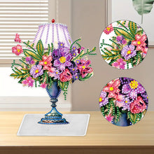 Load image into Gallery viewer, Flower Lamp Special Shaped Colorful Desktop Diamond Art Kits Bedroom Table Decor