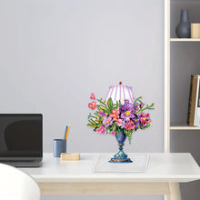 Load image into Gallery viewer, Flower Lamp Special Shaped Colorful Desktop Diamond Art Kits Bedroom Table Decor