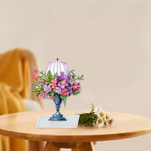 Load image into Gallery viewer, Flower Lamp Special Shaped Colorful Desktop Diamond Art Kits Bedroom Table Decor