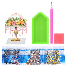 Load image into Gallery viewer, Flower Lamp Special Shaped Colorful Desktop Diamond Art Kits Bedroom Table Decor